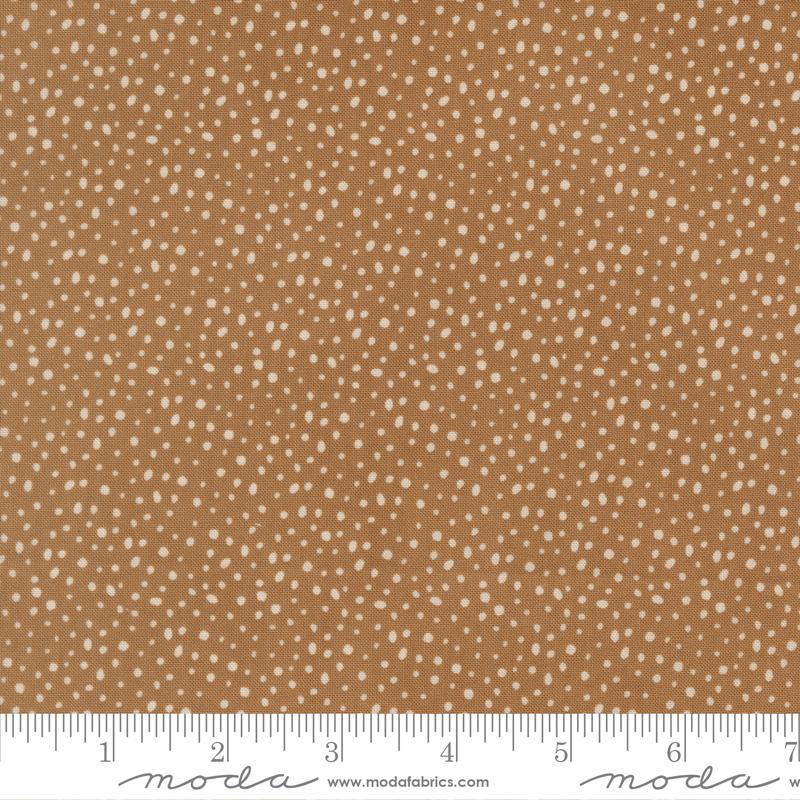Flurry Dots - Cocoa - Gingerbread Lane QUILTING COTTON/POPLIN - homesewn