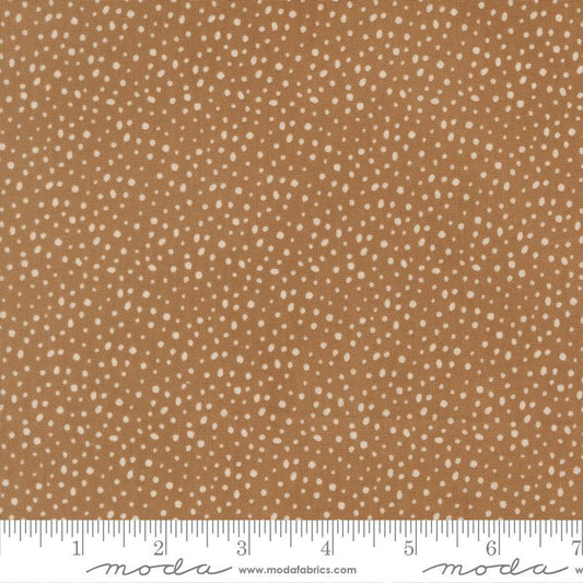 Flurry Dots - Cocoa - Gingerbread Lane QUILTING COTTON/POPLIN - homesewn
