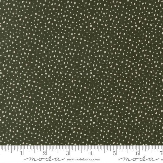 Flurry Dots - Pine - Gingerbread Lane QUILTING COTTON/POPLIN - homesewn