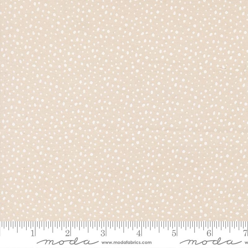 Flurry Dots - Sugar - Gingerbread Lane QUILTING COTTON/POPLIN - homesewn