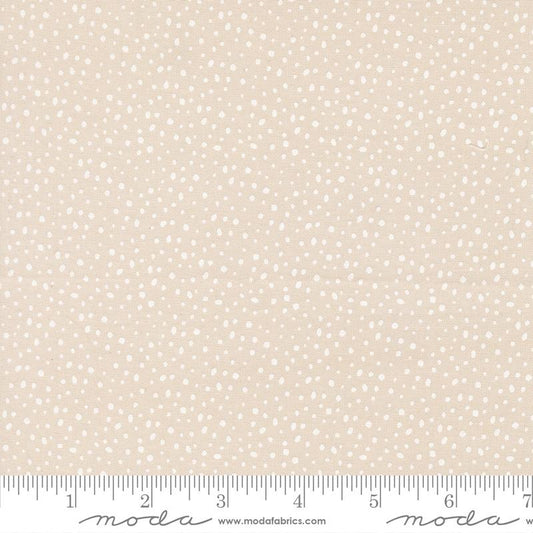Flurry Dots - Sugar - Gingerbread Lane QUILTING COTTON/POPLIN - homesewn
