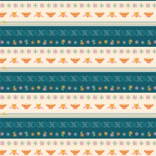 Flutter Bound - QUILTING COTTON/POPLIN - Marigold - homesewn