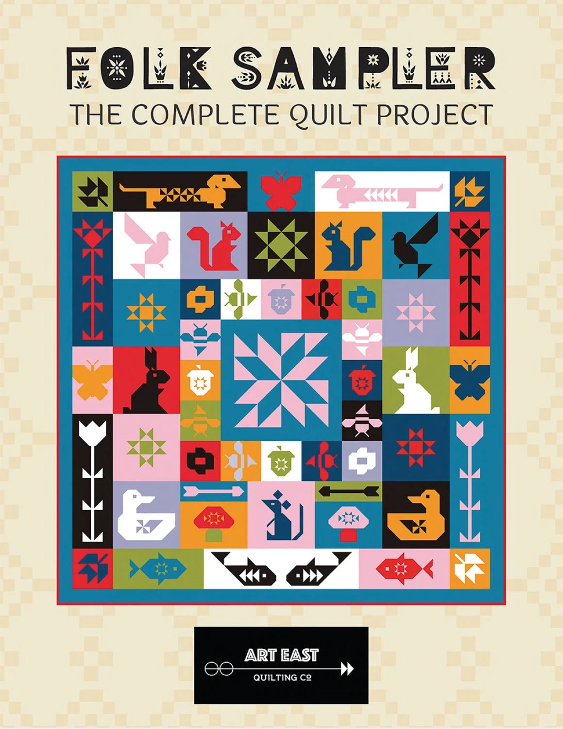 Folk Sampler - Complete Quilt Project Pattern Book - homesewn