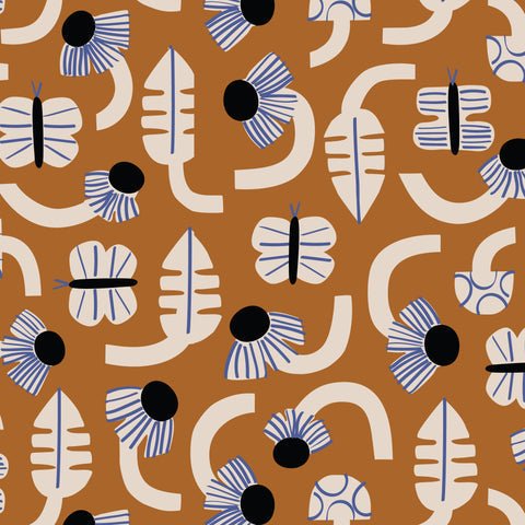 Forage ORGANIC - Fern Grove QUILTING COTTON fabric - homesewn