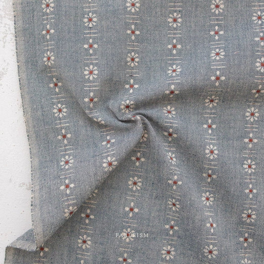 Forest Forage Daisies in Denim - homesewn
