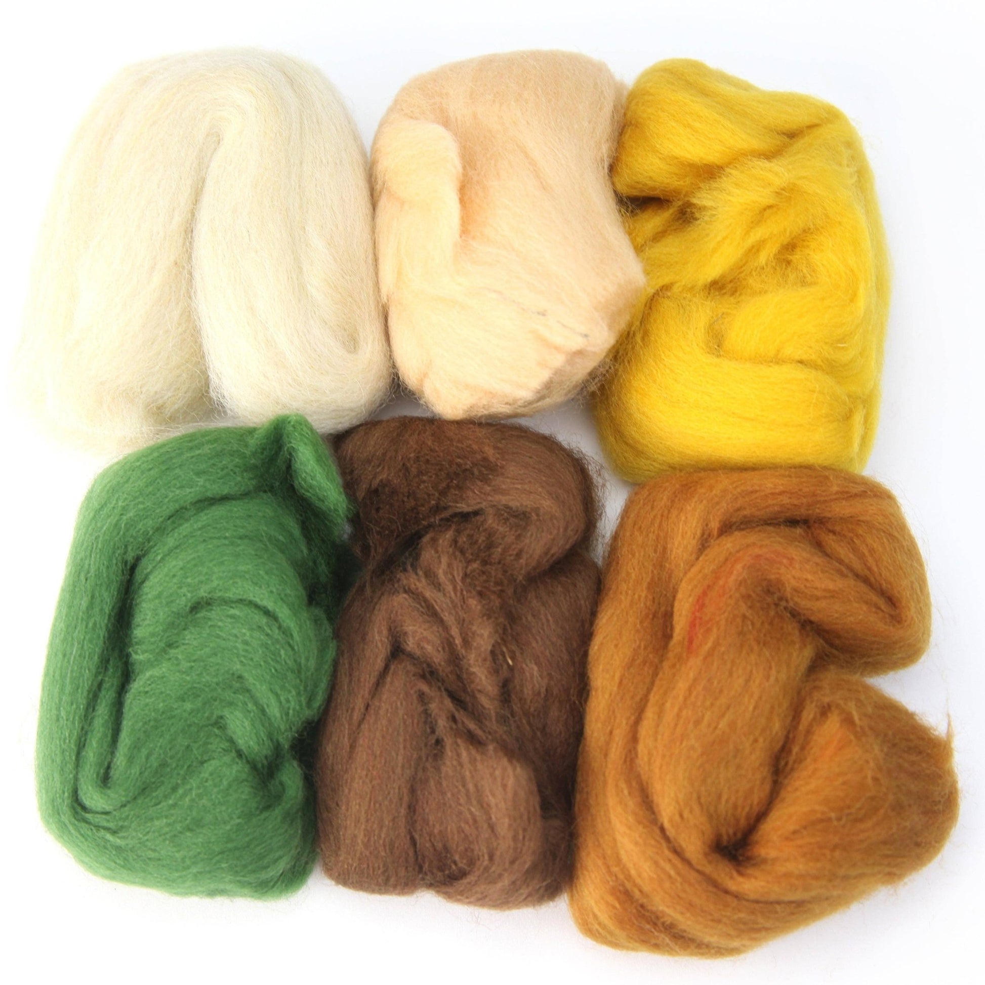 Four Season Color Wool Fiber for Needle Felting - homesewn