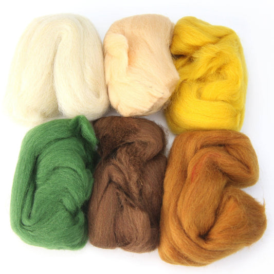 Four Season Color Wool Fiber for Needle Felting - homesewn