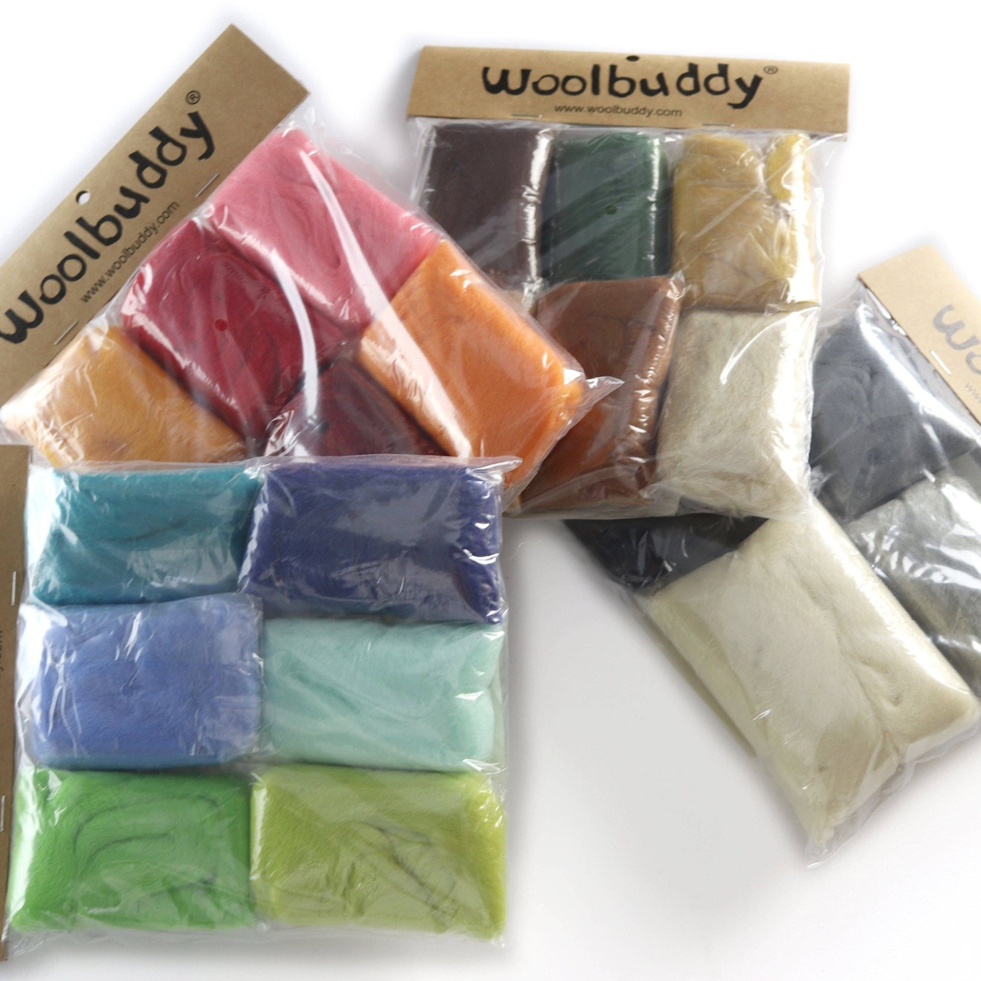 Four Season Color Wool Fiber for Needle Felting - homesewn