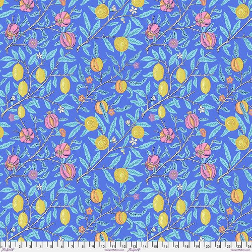 Fruit - Cobalt || Kaffe x Morris & Co. - homesewn
