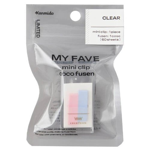 Fusen Sticky Note Mini Clip Coco Fusen - 60 sheets - homesewn