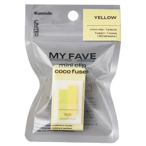 Fusen Sticky Note Mini Clip Coco Fusen - 60 sheets - homesewn