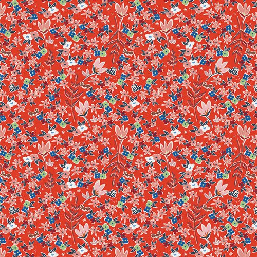 Garden of Dreams - Crimson - Minimo - QUILTING COTTON/POPLIN - homesewn