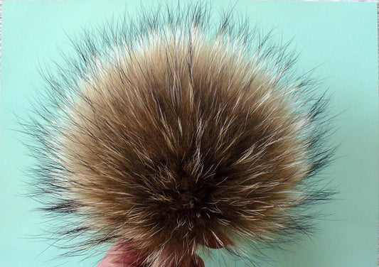 Genuine Racoon Fur Pom Pom - homesewn