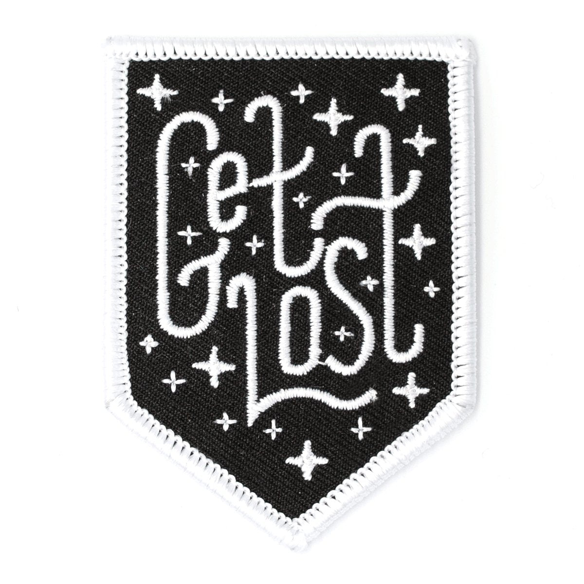 Get Lost Embroidered Iron - On Patch - homesewn