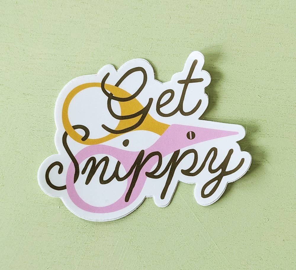 Get Snippy Sticker - homesewn