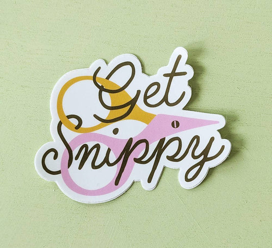 Get Snippy Sticker - homesewn