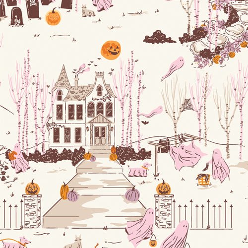 Ghost Town - QUILTING COTTON/POPLIN - Ghostly & Haunted - homesewn