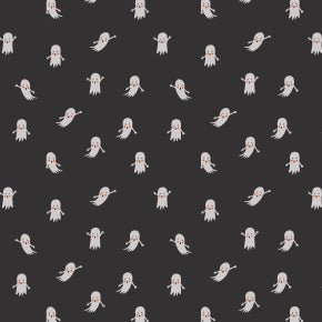 Ghosts - Black - Rifle Paper Co. Halloween - homesewn