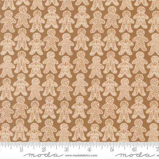 Gingerbread Dance - Cocoa - Gingerbread Lane QUILTING COTTON/POPLIN - homesewn