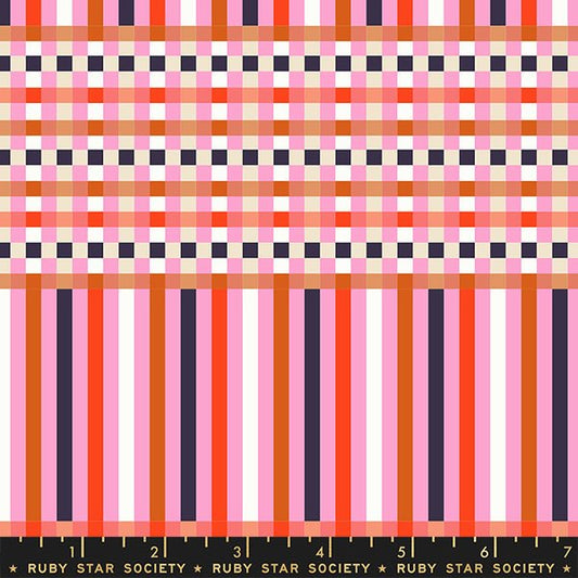 Gingham - Flamingo - Petunia - homesewn