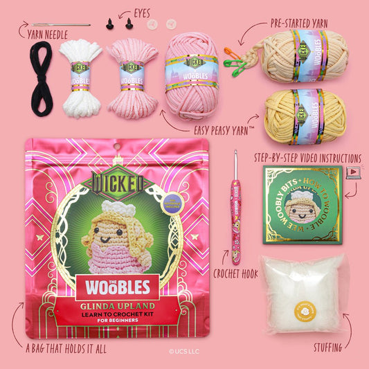 Glinda Upland Kit - Woobles Crochet Kit - homesewn