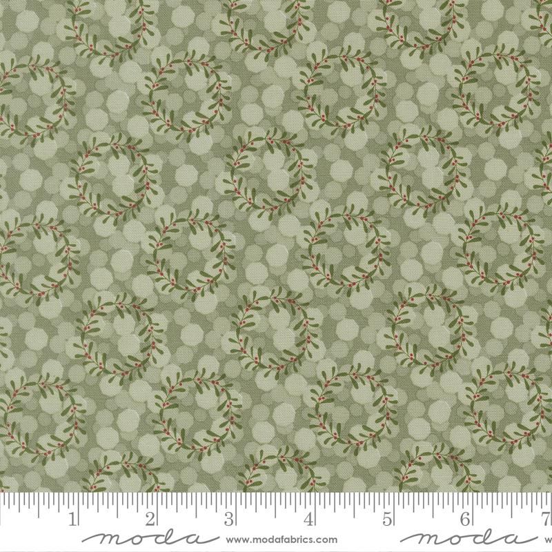 Glittering Lights - Mistletoe - Gingerbread Lane QUILTING COTTON/POPLIN - homesewn