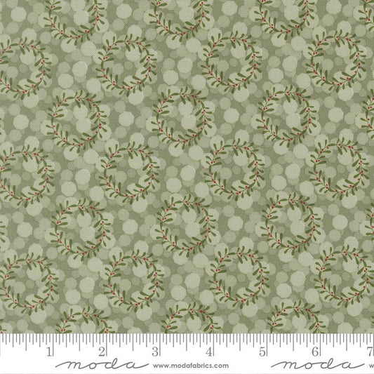 Glittering Lights - Mistletoe - Gingerbread Lane QUILTING COTTON/POPLIN - homesewn