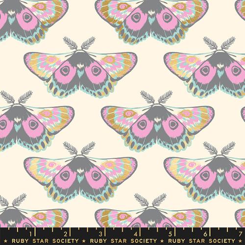 Glow Moth - Metallic Buttercream - Firefly - homesewn