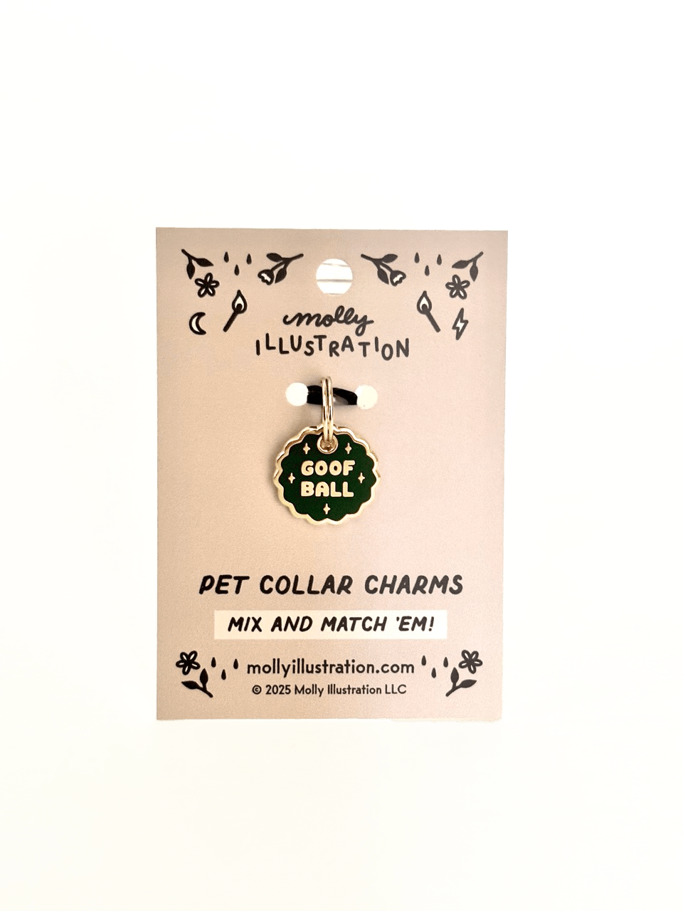 Goofball Pet Collar Charm - homesewn