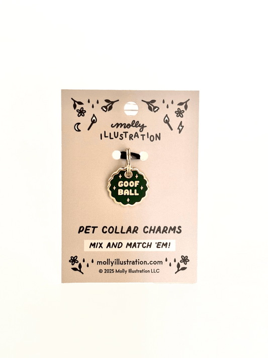 Goofball Pet Collar Charm - homesewn