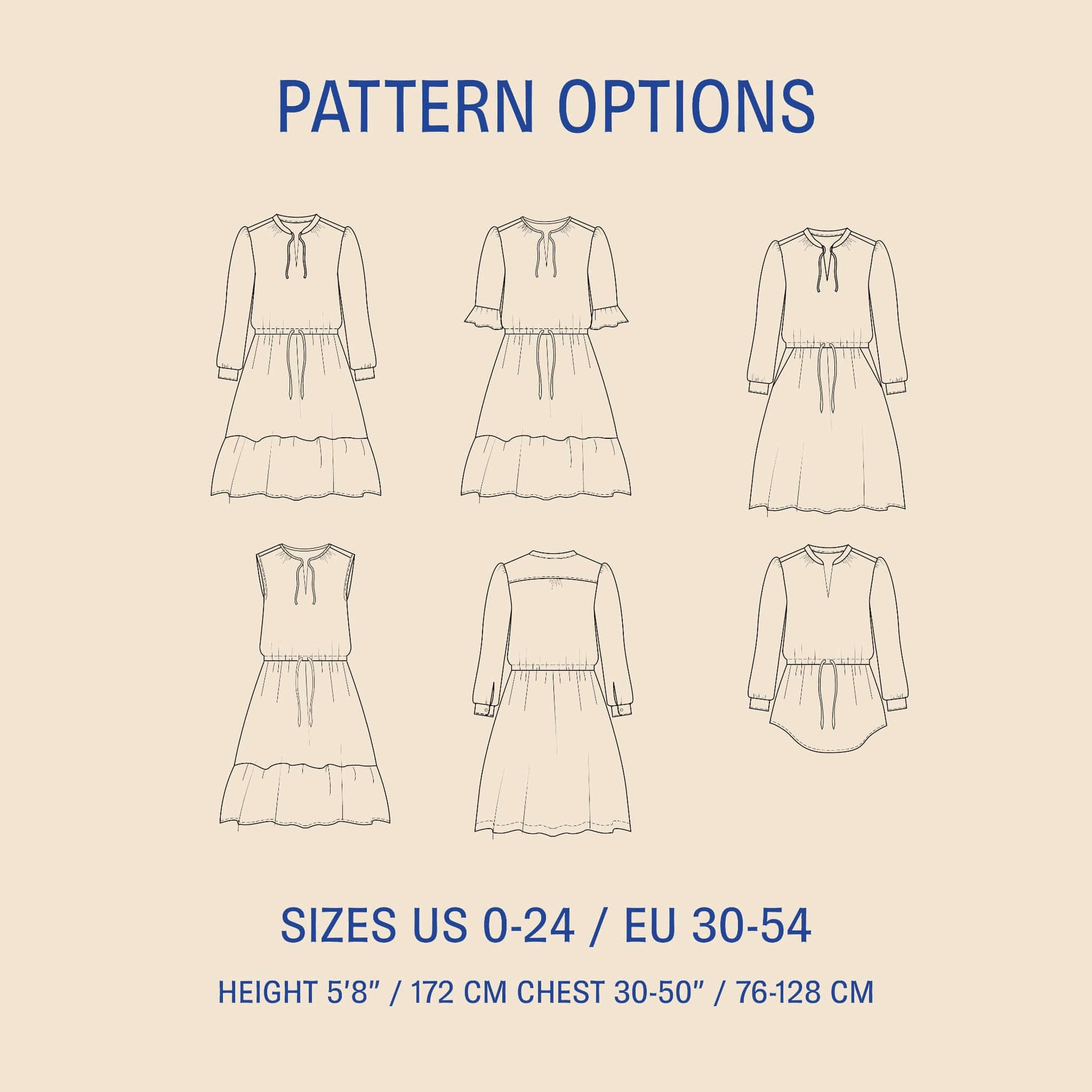 Grace Dress Sewing pattern PDF DOWNLOAD - homesewn