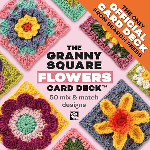Granny Square Flower Card Deck - homesewn