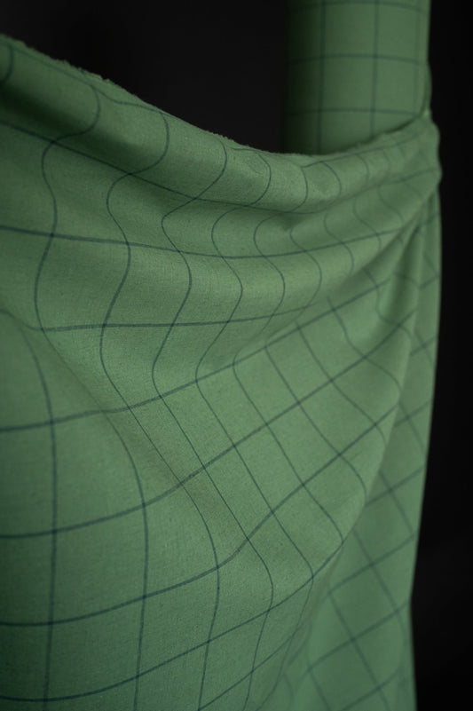 Green Maze Cotton/Linen 58" Wide - homesewn