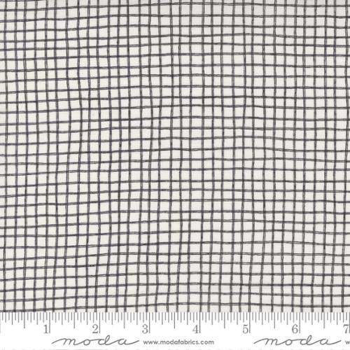 Grid Checks - Vanilla Black - Late October - homesewn
