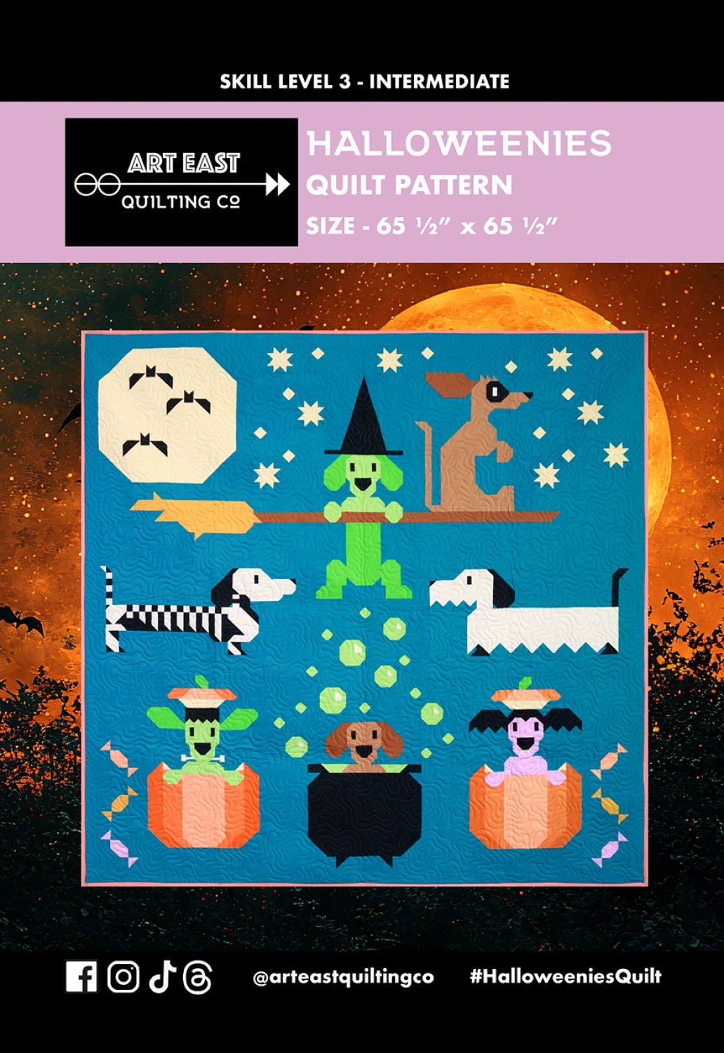 Halloweenies Quilt Pattern - homesewn