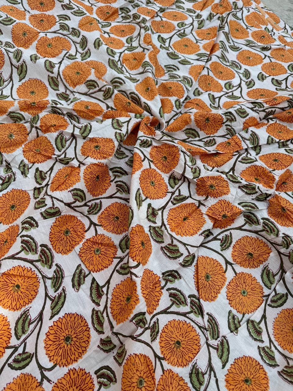 Hand Block Printed Indian Cotton Fabric - homesewn