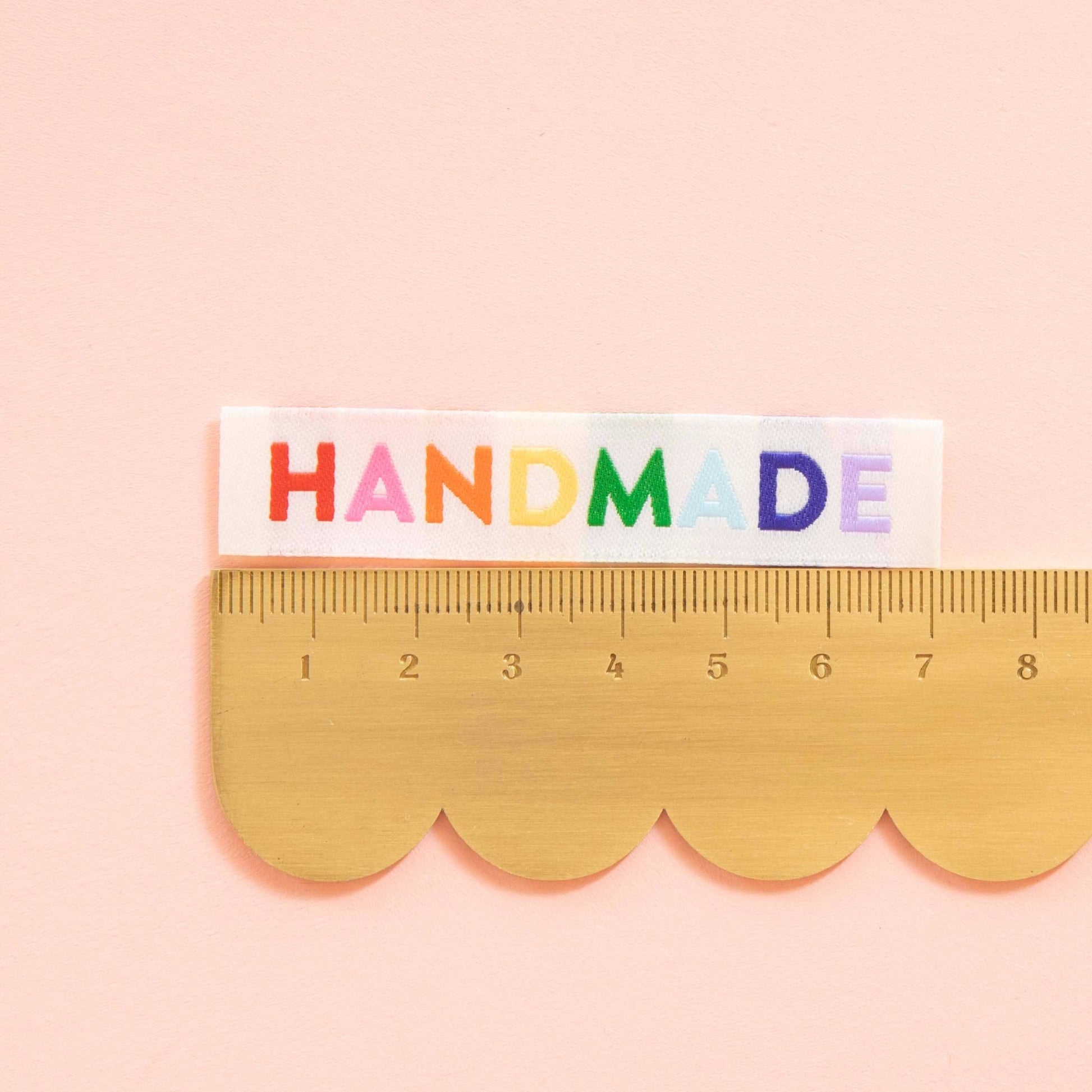 Handmade Woven Sewing Labels - Rainbow Colors - homesewn