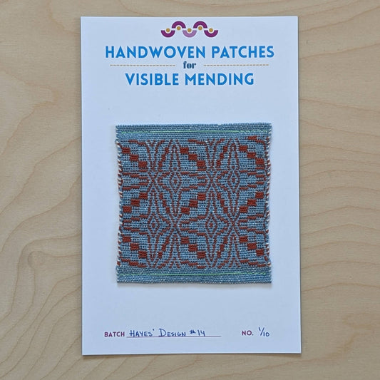 Handwoven Sew - on Patch - 1/10 from Hayes' Design 14 Batch - homesewn