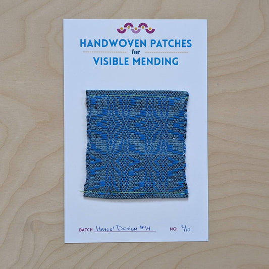 Handwoven Sew - on Patch - No. 2/10 from Hayes' Design Batch - homesewn