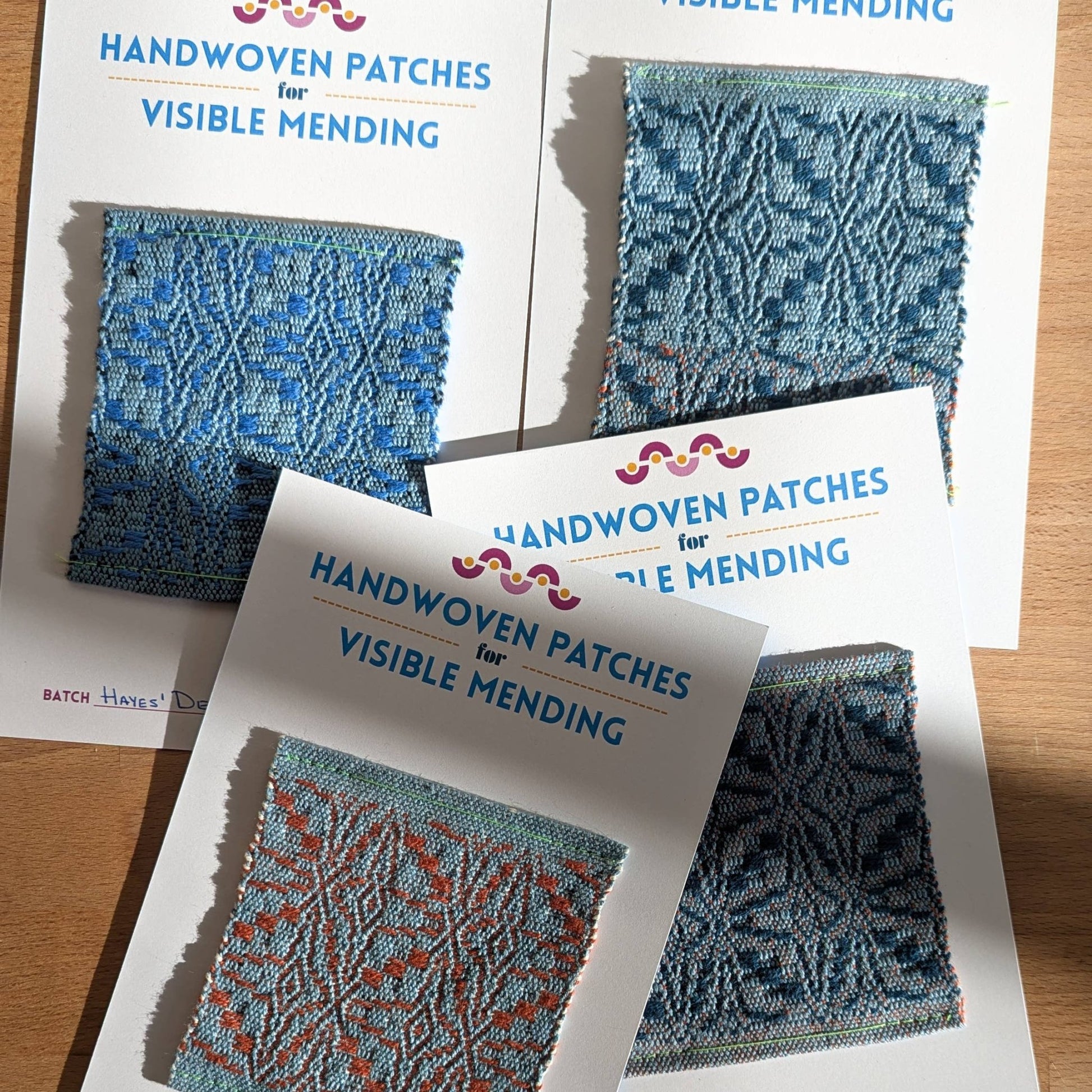 Handwoven Sew - on Patch - No. 4/10 from Hayes' Design Batch - homesewn