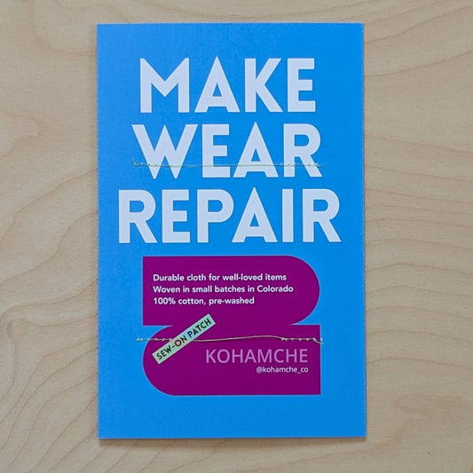 Handwoven Sew - on Patch - No. 4/10 from Hayes' Design Batch - homesewn