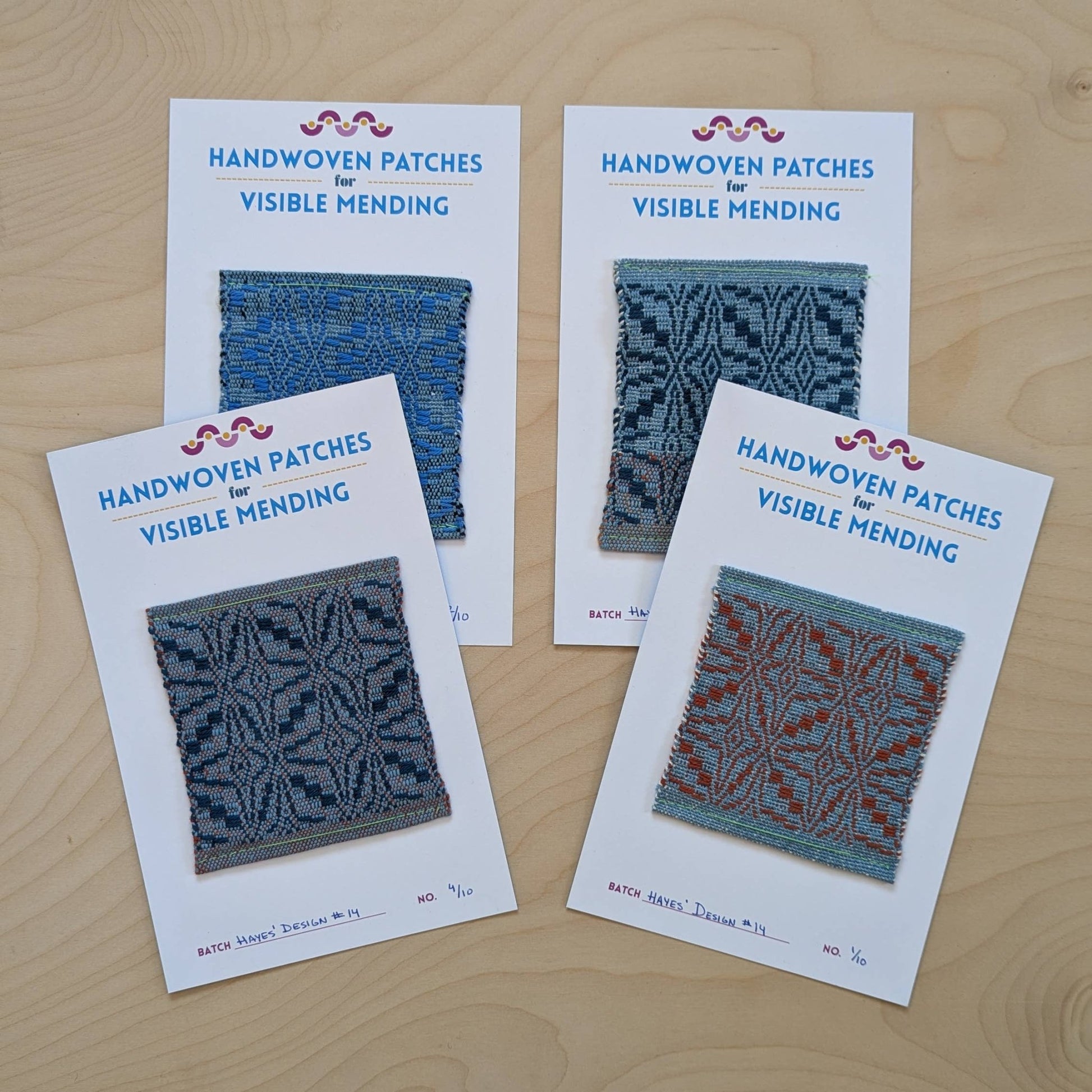 Handwoven Sew - on Patch - No. 4/10 from Hayes' Design Batch - homesewn