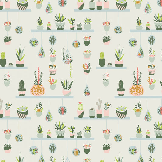 Hanging Garden - Off White - Arid Oasis - homesewn