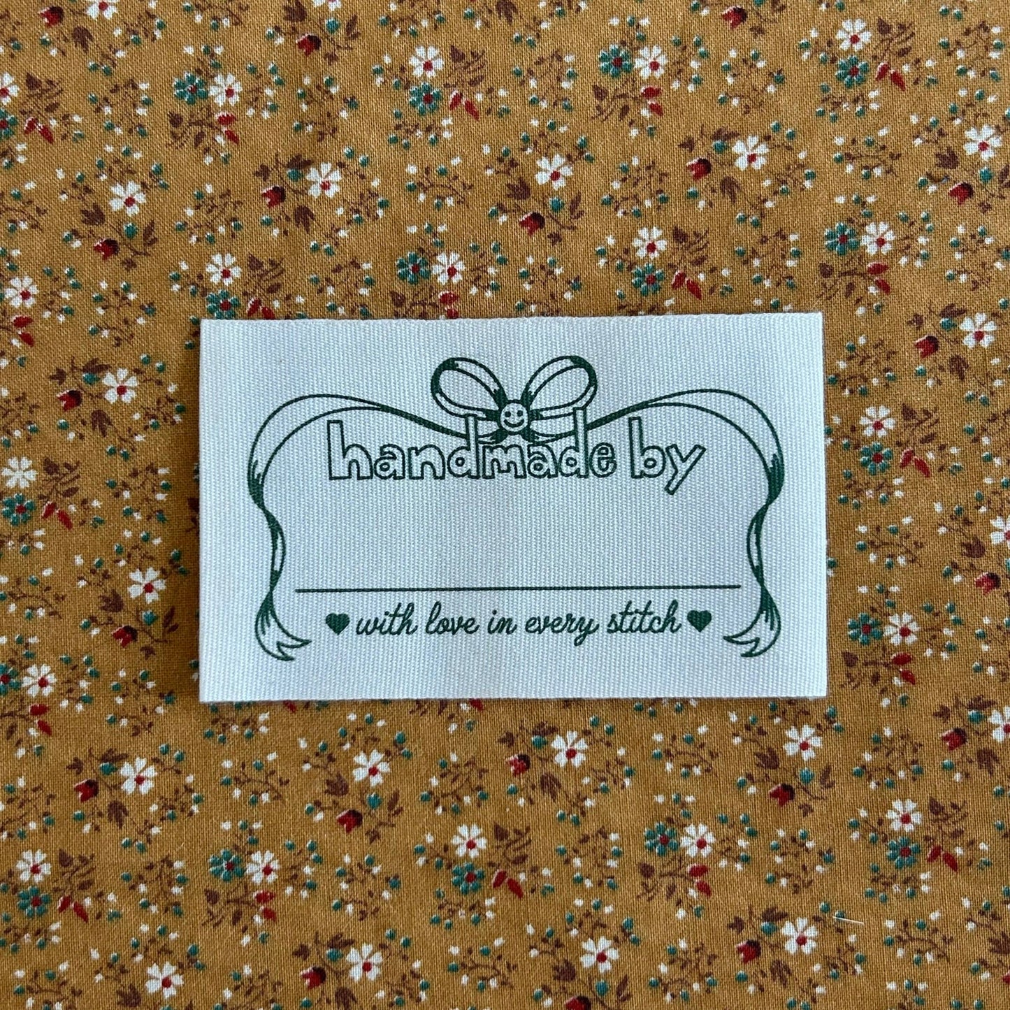 Happy Bow Quilt Labels - homesewn