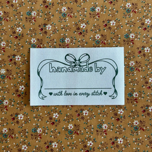Happy Bow Quilt Labels - homesewn