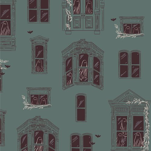 Haunted House - QUILTING COTTON/POPLIN - Ghostly & Haunted - homesewn