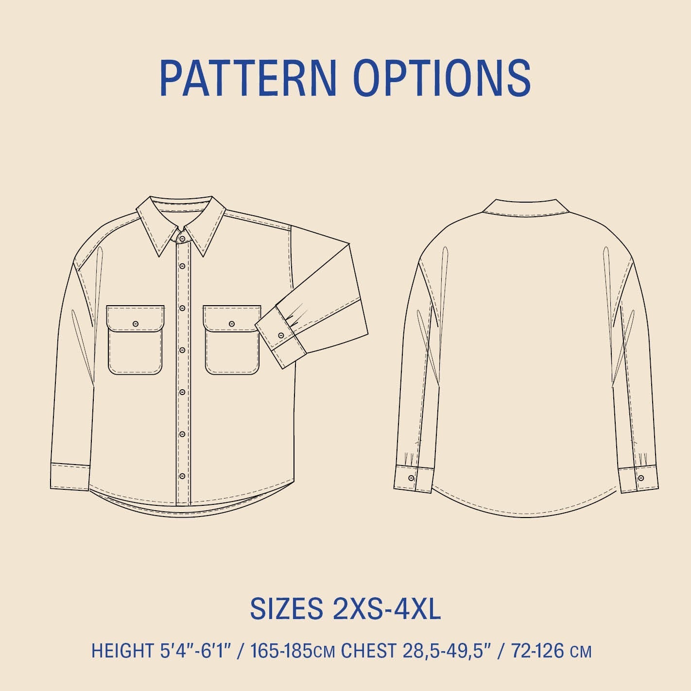 Heavy shirt sewing pattern PDF DOWNLOAD - homesewn