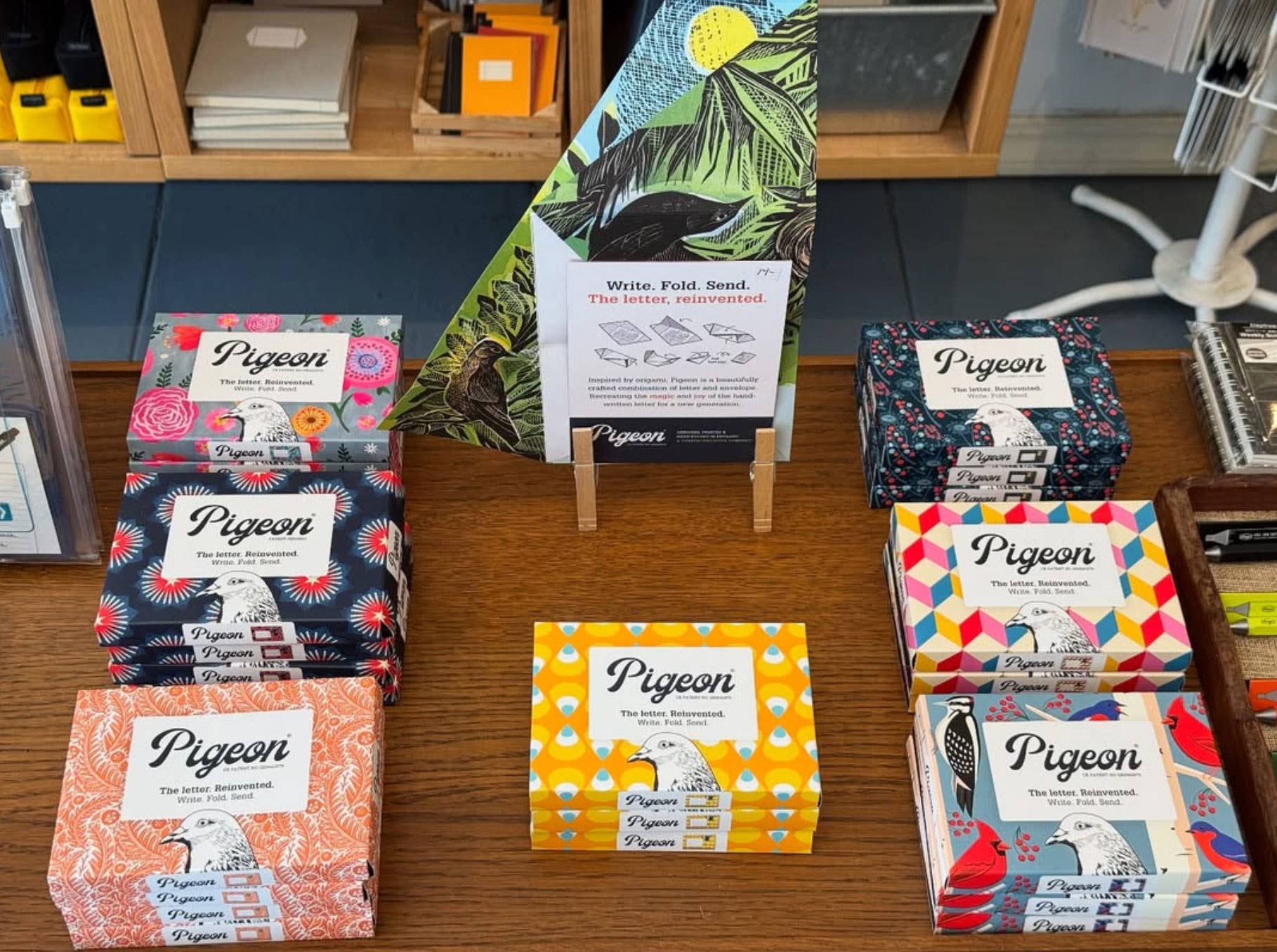 Hedgerow Pigeon, Folding Letter Set – Pack of 6 Letters - homesewn