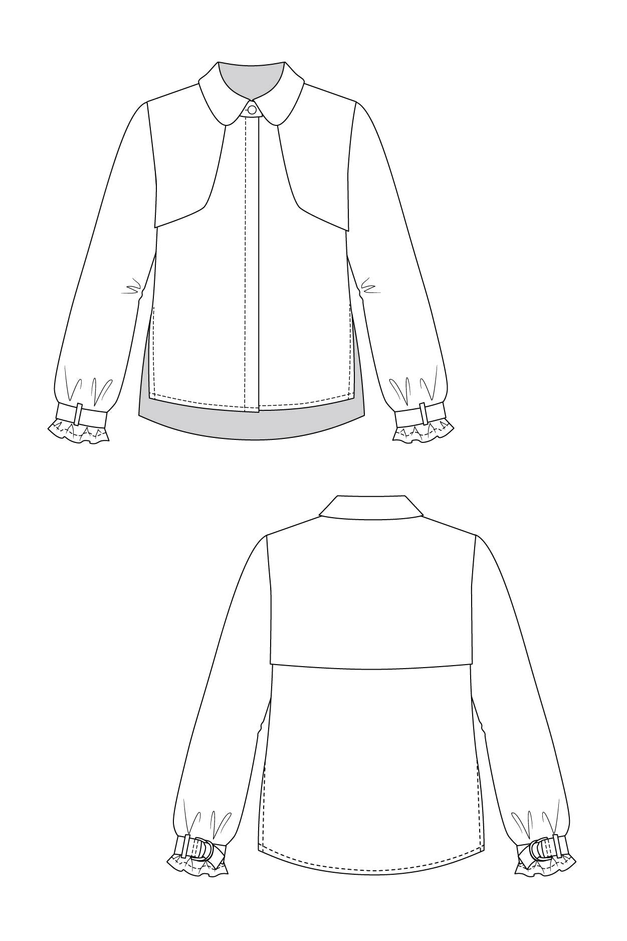 HELMI trench blouse & tunic dress - PDF PATTERN - homesewn