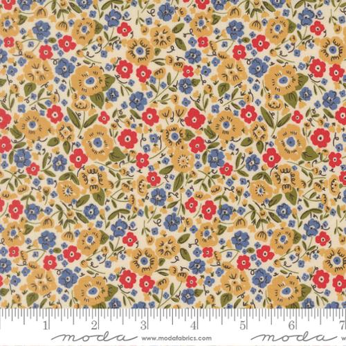 Henhouse Floral - Tomato - The Henhouse - QUILTING COTTON fabric - homesewn